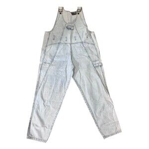 Vintage EXP Jeans No. 128 Denim Overall Jumpsuit Womens Sze 9 Blue Lightwash 90s
